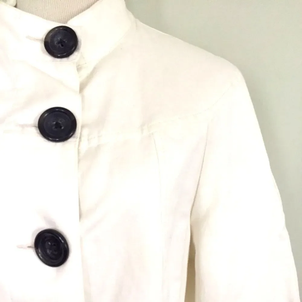 [Banana Republic] Ivory Lined Cape Jacket: Sz XL - Picture 6 of 6